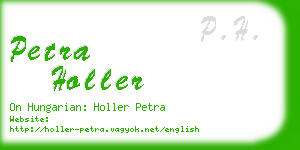 petra holler business card